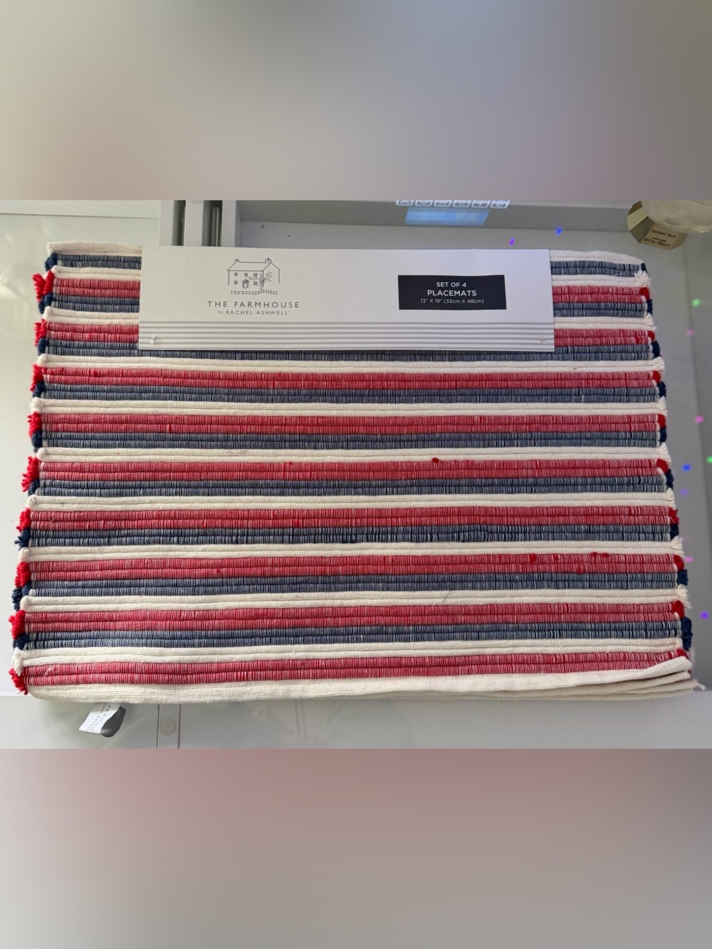 Americana Rachel Ashwell Patriotic Decor Placemats Red White Blue 4th Of July